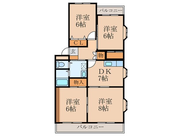 ＪＵＮさかえの物件間取画像